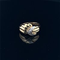 Ring Cianfrone Gioielli Woman Vintage in Gold Diamante 0.12 Ct ANOR-135-198 - ANOR-135-198